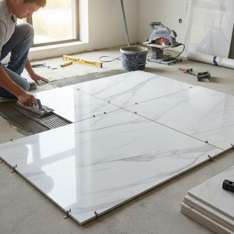 Terrazzo Tile Installation